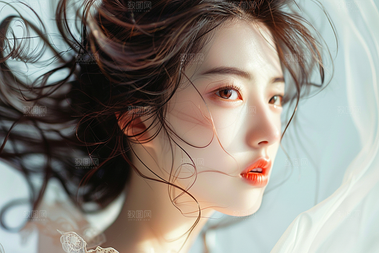 妆造发型人物肖像摄影图
