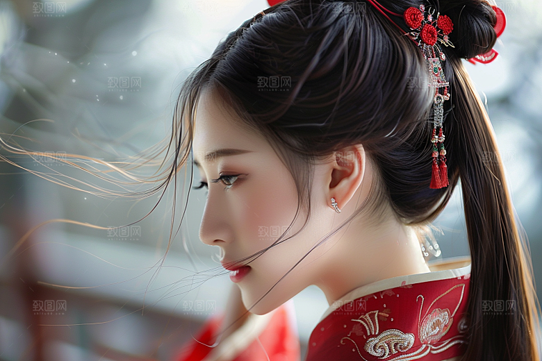 妆造发型艺术彩妆摄影图