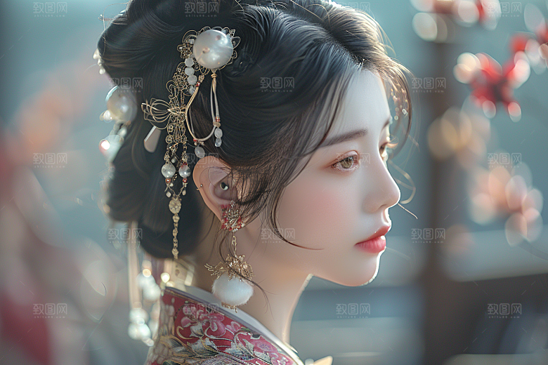 妆造发型艺术高清摄影图