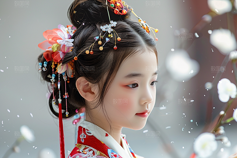 妆造发型肖像美妆造型摄影图