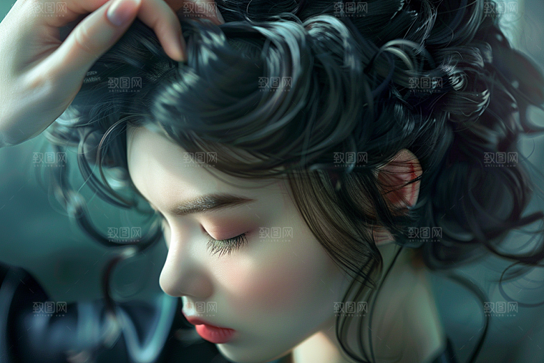 妆造发型高清艺术摄影图