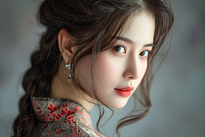 妆造发型美妆美妆造型摄影图