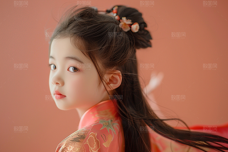 妆造发型唯美彩妆摄影图
