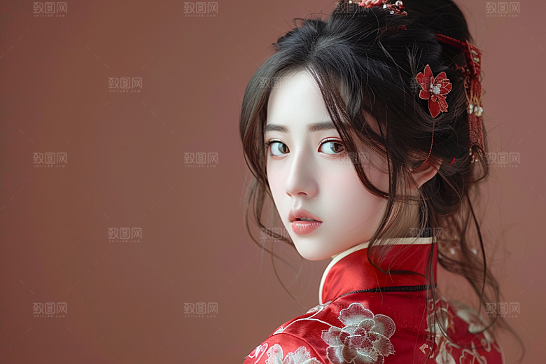 妆造发型艺术唯美摄影图