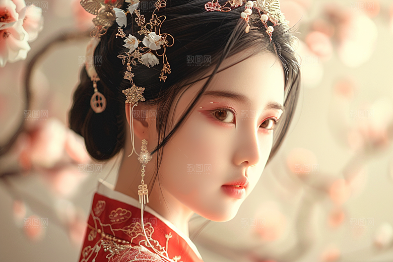 妆造发型彩妆高清摄影图