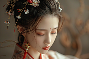 妆造发型美妆高清摄影图