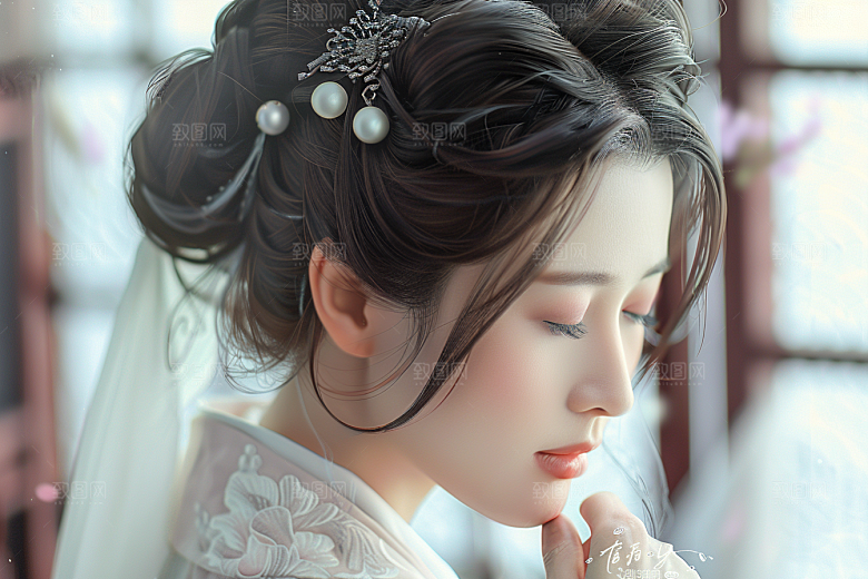 妆造发型写真美妆造型摄影图