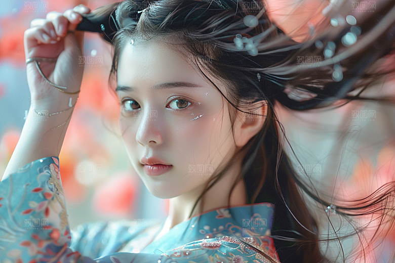 妆造发型高清唯美摄影图
