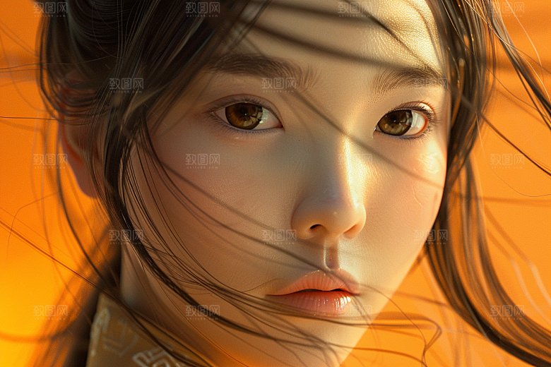 妆造发型高清写真摄影图