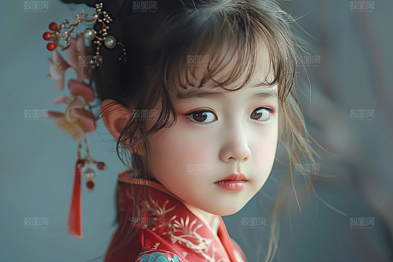妆造发型彩妆写真摄影图