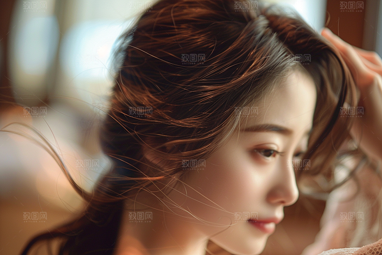 妆造发型美妆造型高清摄影图