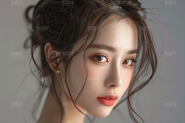 妆造发型彩妆美妆摄影图