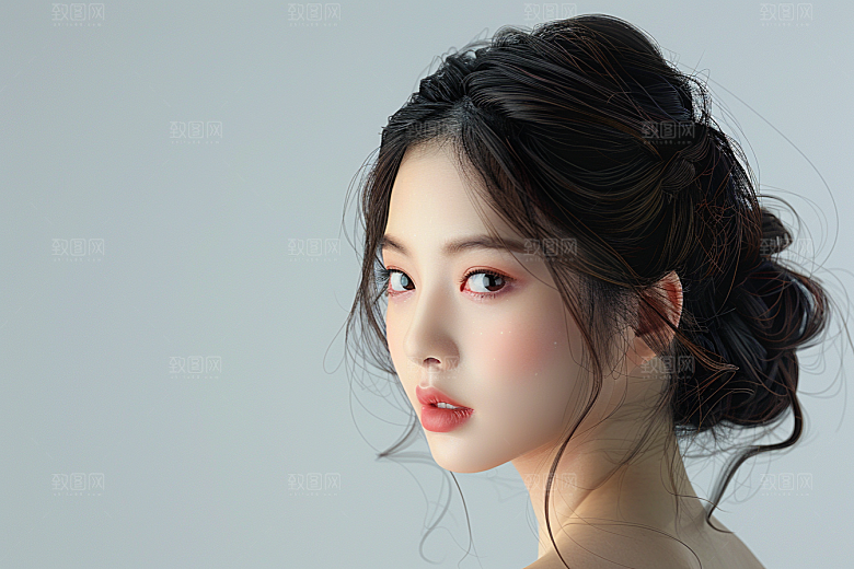 妆造发型肖像美妆造型摄影图