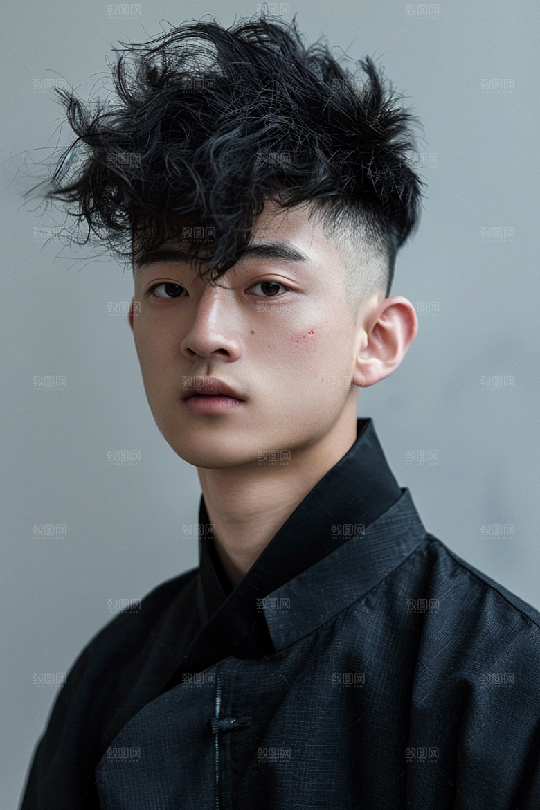 妆造发型艺术发型写真摄影图