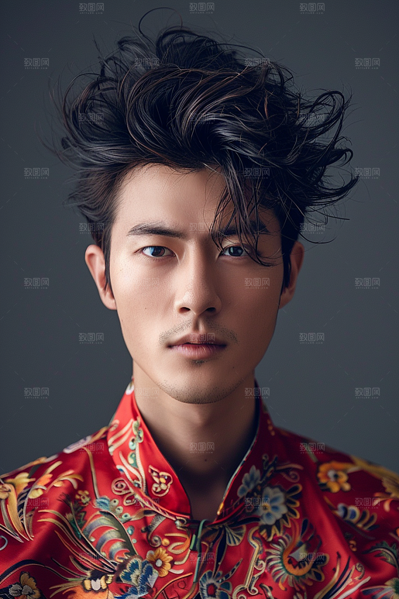 妆造发型人物写真摄影图