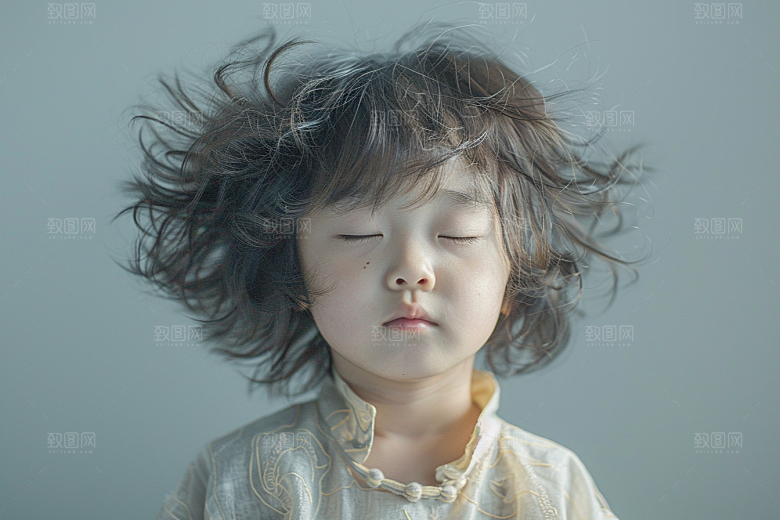 妆造发型人物艺术摄影图