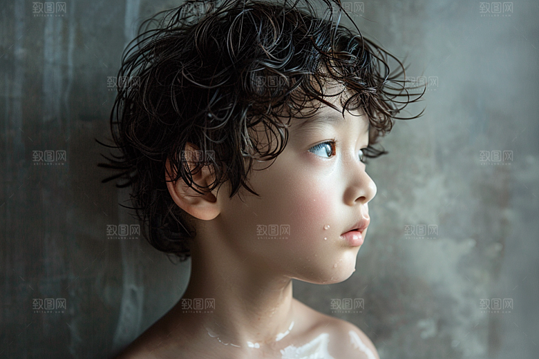 妆造发型写真肖像摄影图