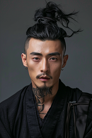 妆造发型人物写真摄影图