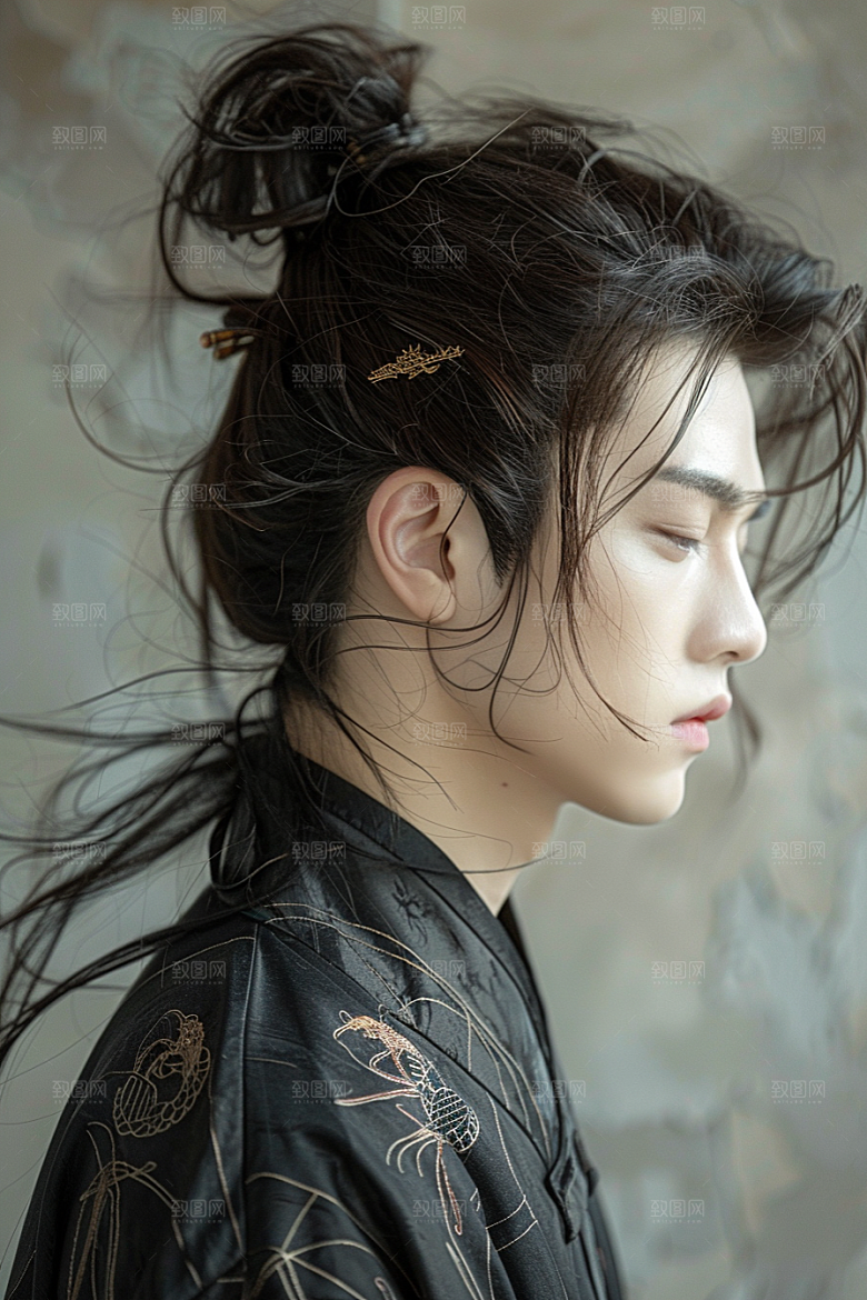 妆造发型美妆造型写真摄影图