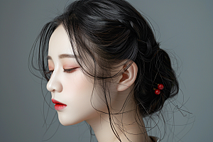 妆造发型高清美妆造型摄影图