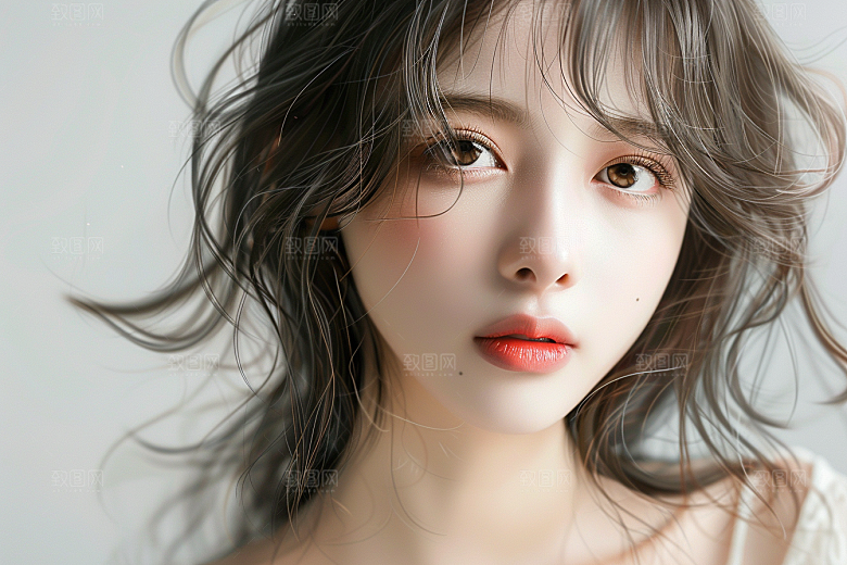 妆造发型美妆造型艺术摄影图