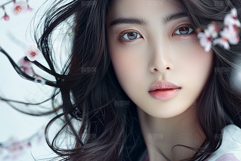 妆造发型彩妆人物摄影图