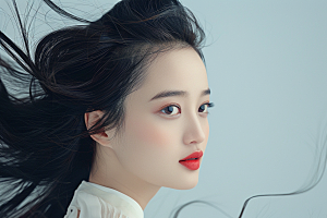 妆造发型高清唯美摄影图