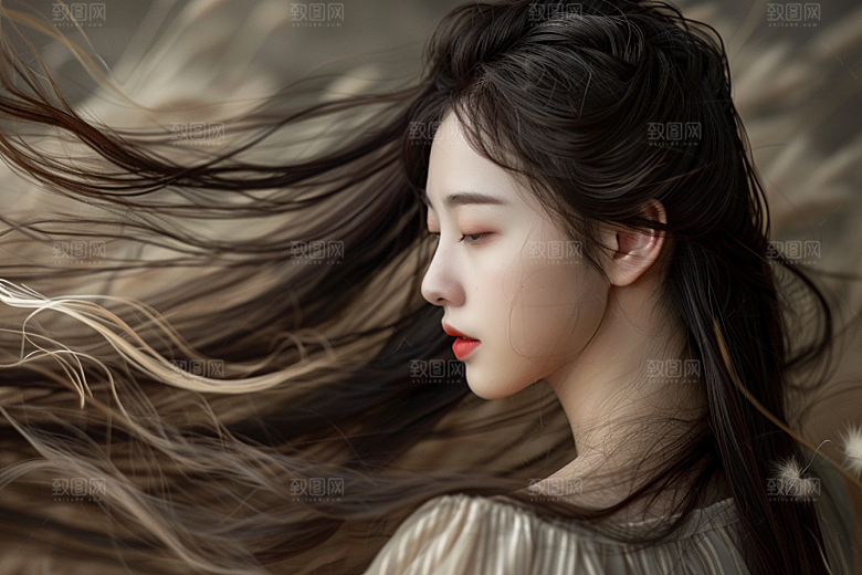 妆造发型彩妆高清摄影图
