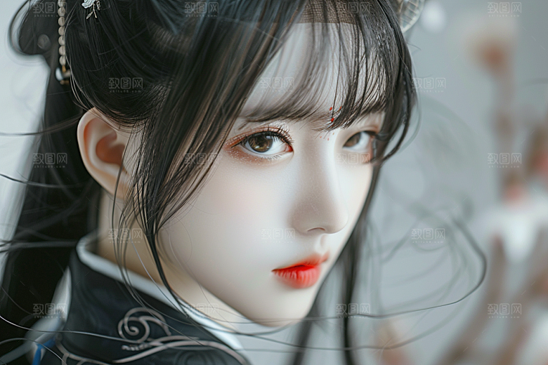 妆造发型美妆人物摄影图