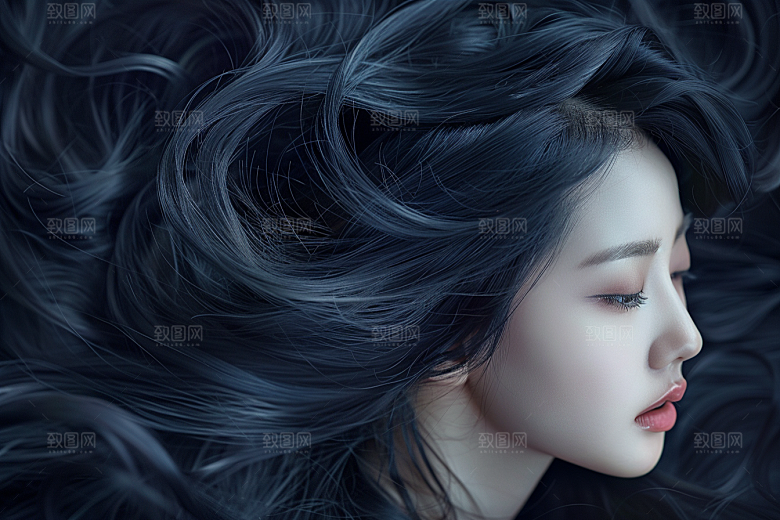妆造发型美妆造型彩妆摄影图