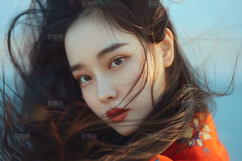 妆造发型艺术发型美妆造型摄影图