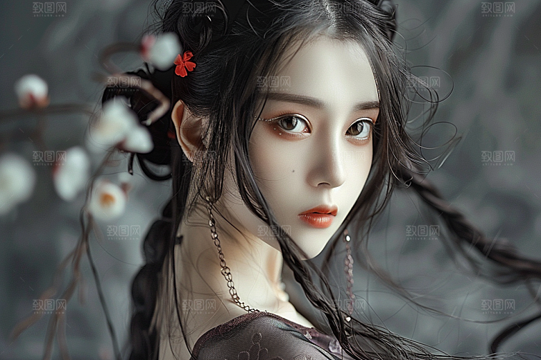 妆造发型高清艺术摄影图