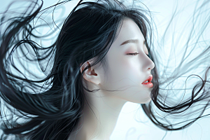妆造发型肖像写真摄影图