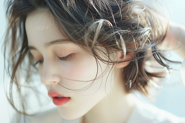 妆造发型人物美妆造型摄影图