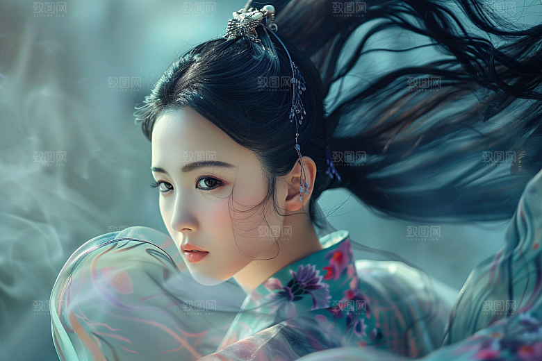妆造发型写真艺术摄影图