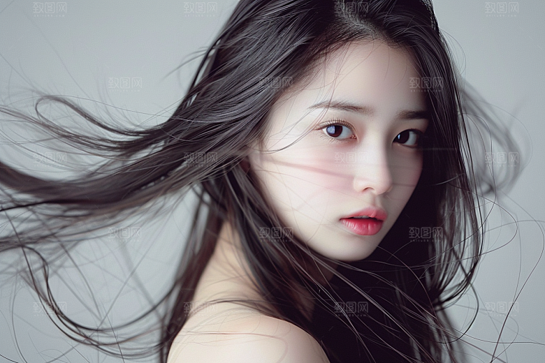 妆造发型艺术美妆造型摄影图