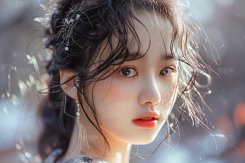妆造发型彩妆人物摄影图