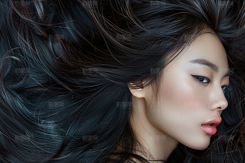妆造发型艺术发型高清摄影图