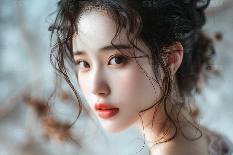 妆造发型彩妆写真摄影图