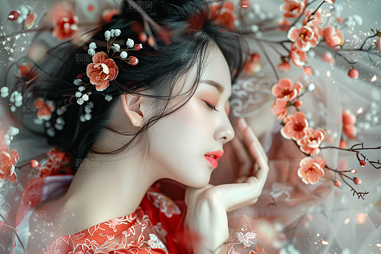妆造发型美妆造型美妆摄影图