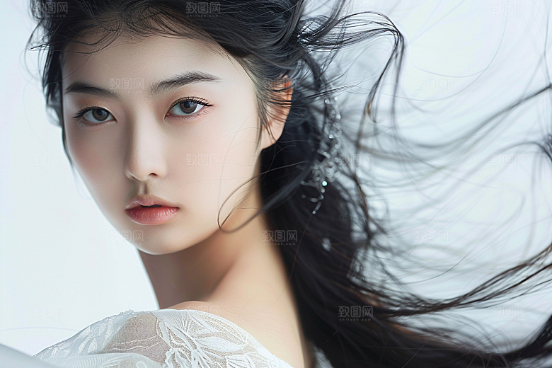 妆造发型肖像彩妆摄影图