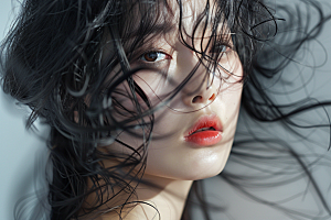妆造发型美妆造型唯美摄影图