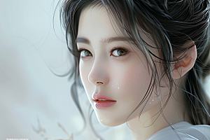 妆造发型美妆肖像摄影图