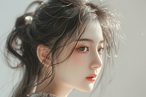妆造发型美妆造型艺术摄影图