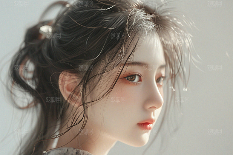 妆造发型美妆造型艺术摄影图