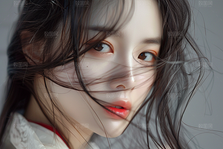 妆造发型彩妆人物摄影图
