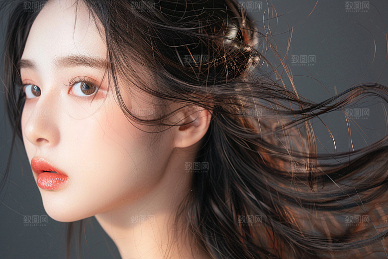 妆造发型艺术肖像摄影图