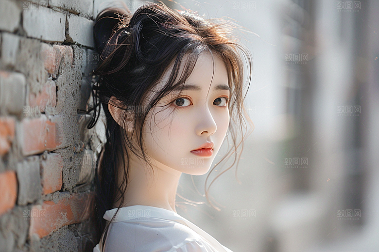 妆造发型肖像艺术摄影图
