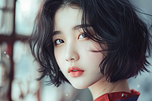 妆造发型写真肖像摄影图