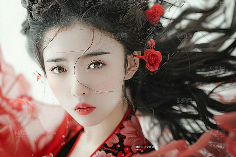 妆造发型高清人物摄影图